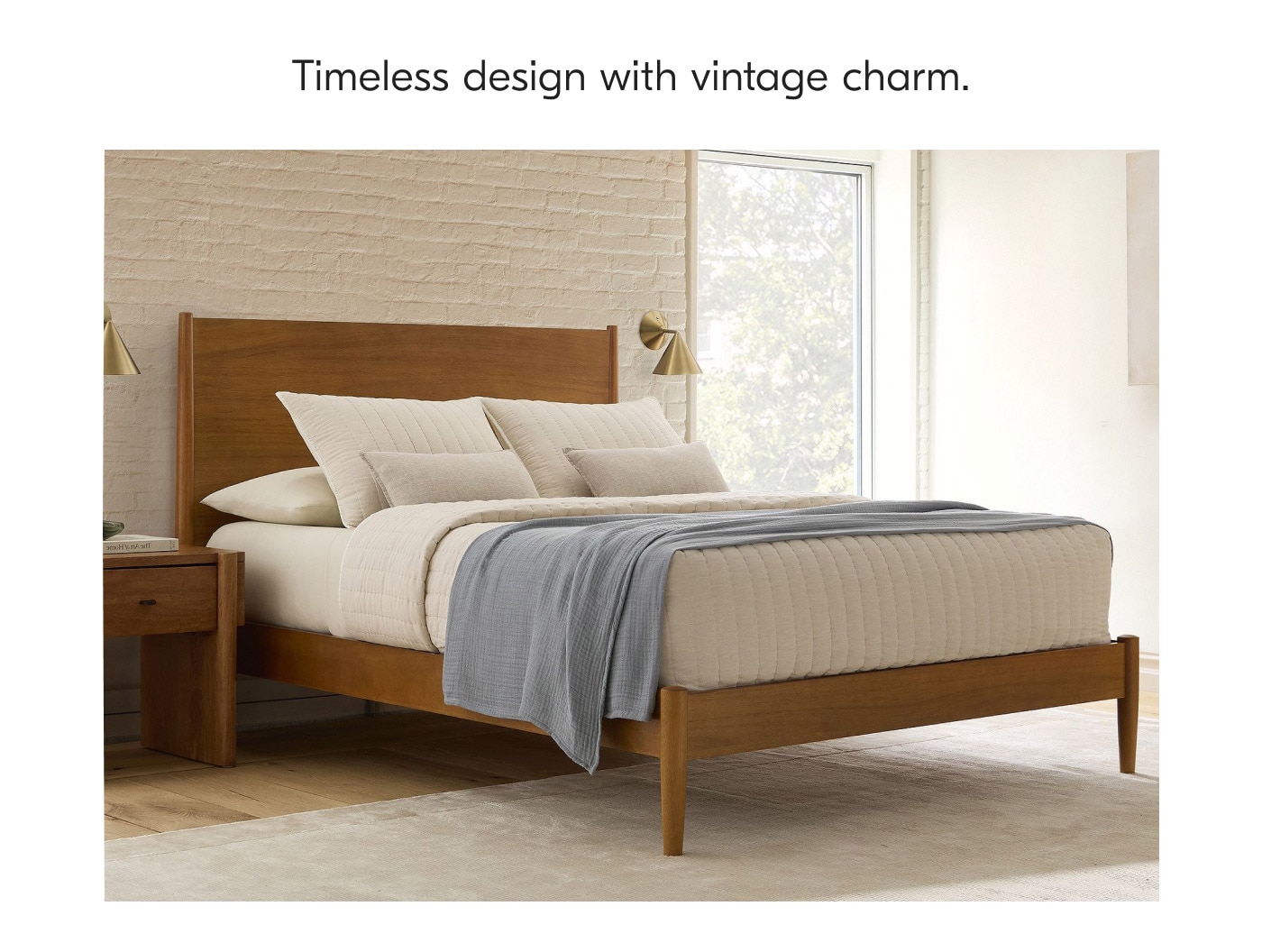 Mid-Century Modern Bed 