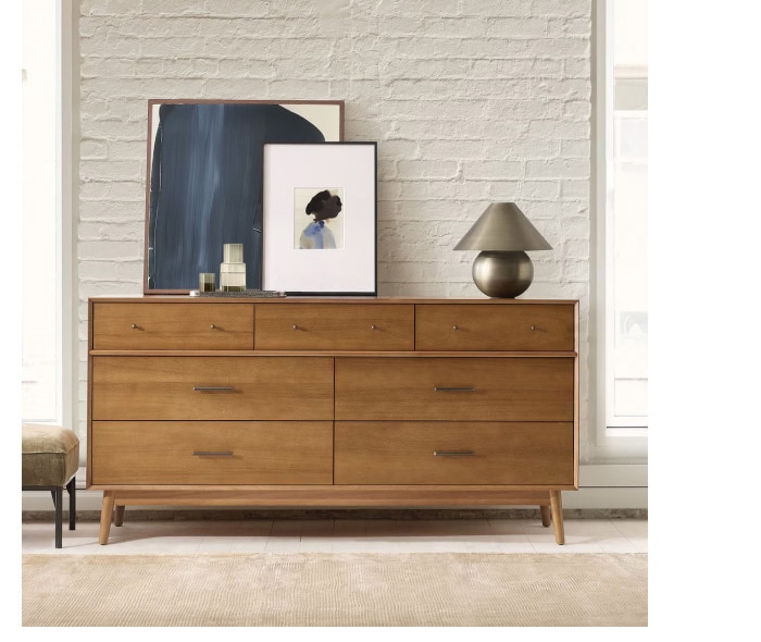 Mid-Century Modern 7-Drawer Chest 
