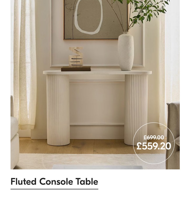Fluted Console Table