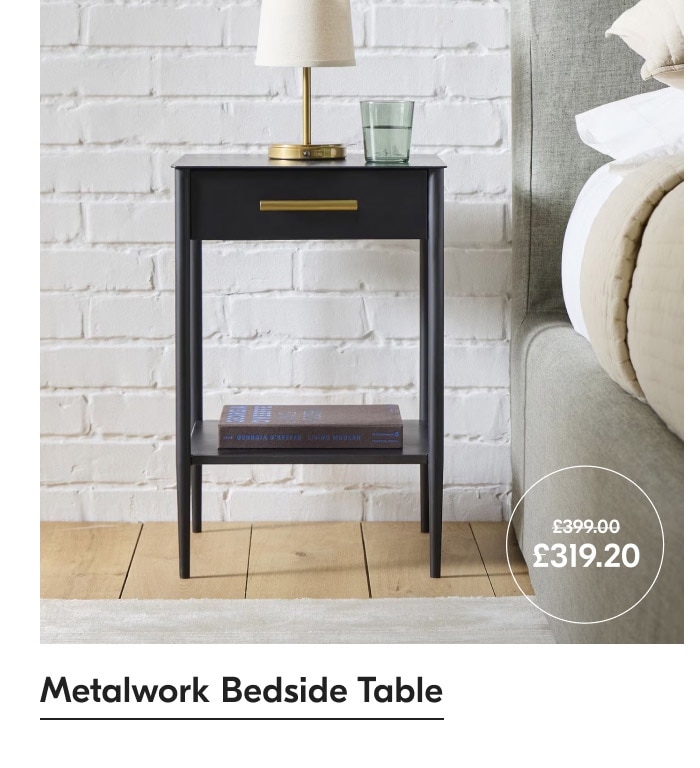 Metalwork Bedside Table