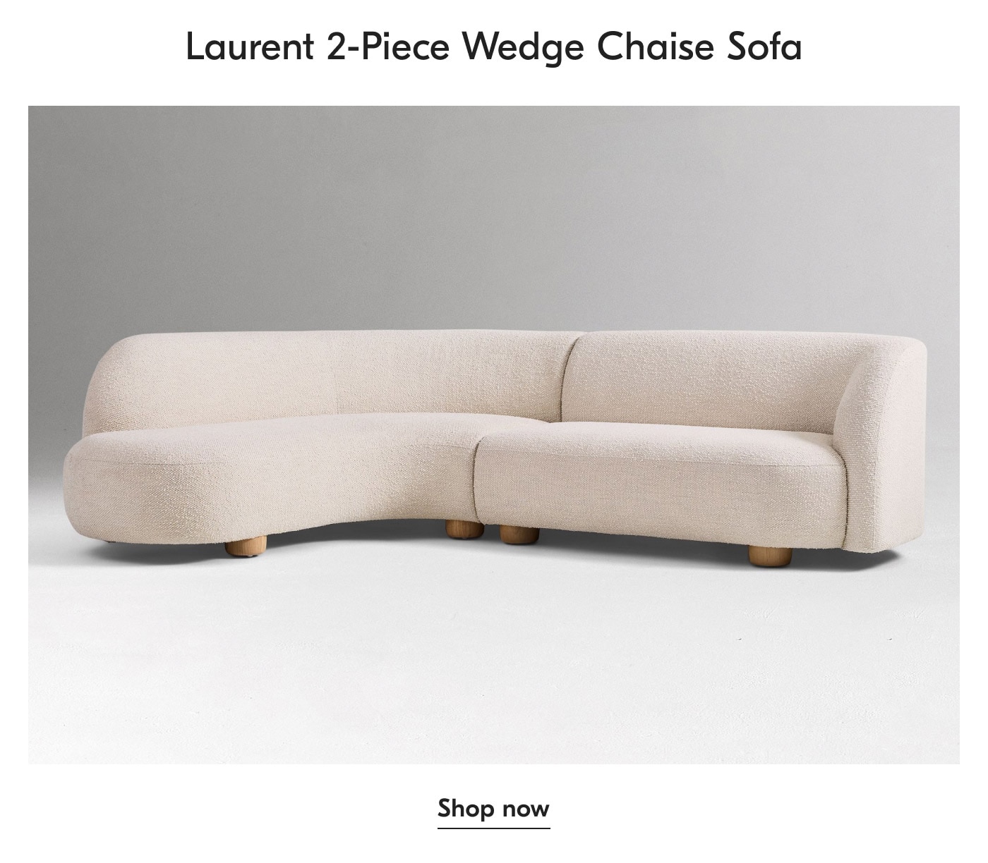 Laurent 2-Piece Wedge Chaise sofa