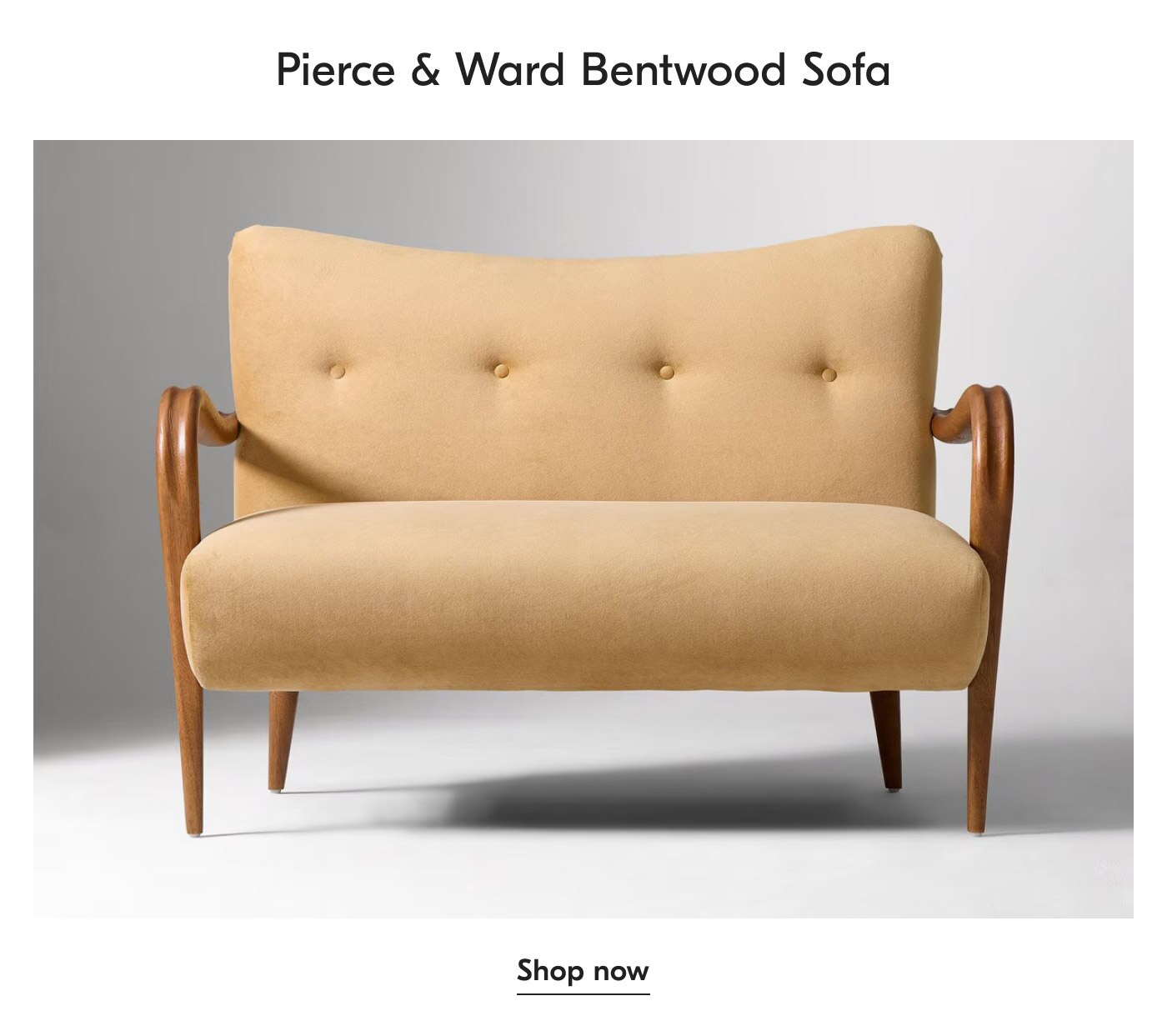 Pierce & Ward Bentwood Sofa