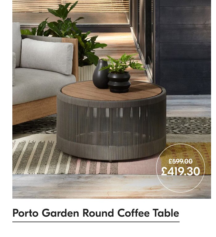 Porto Garden Round Coffee Table