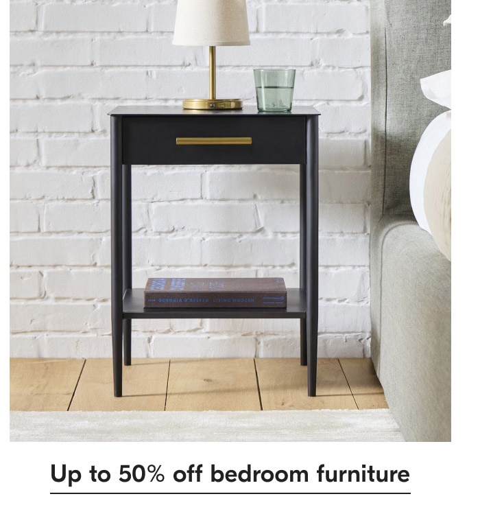 Up to 50% off bedroom furniture