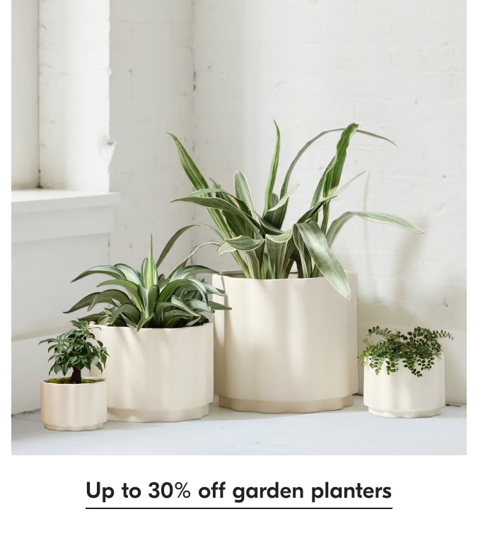 Up to 30% off garden planters