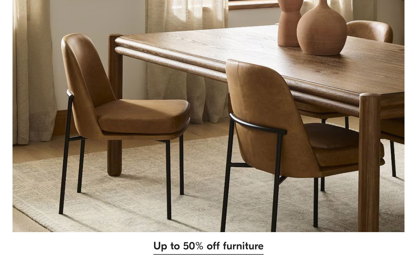 Up to 50% off furniture