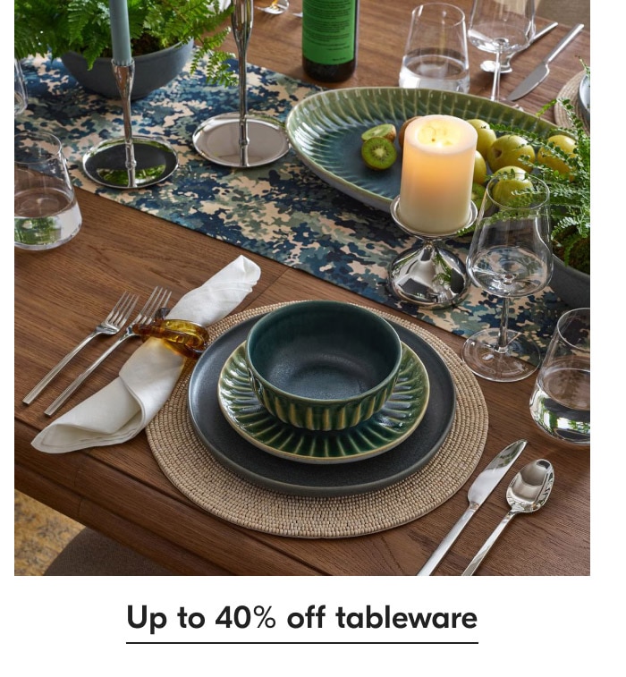 Up to 40% off tablewarehttps