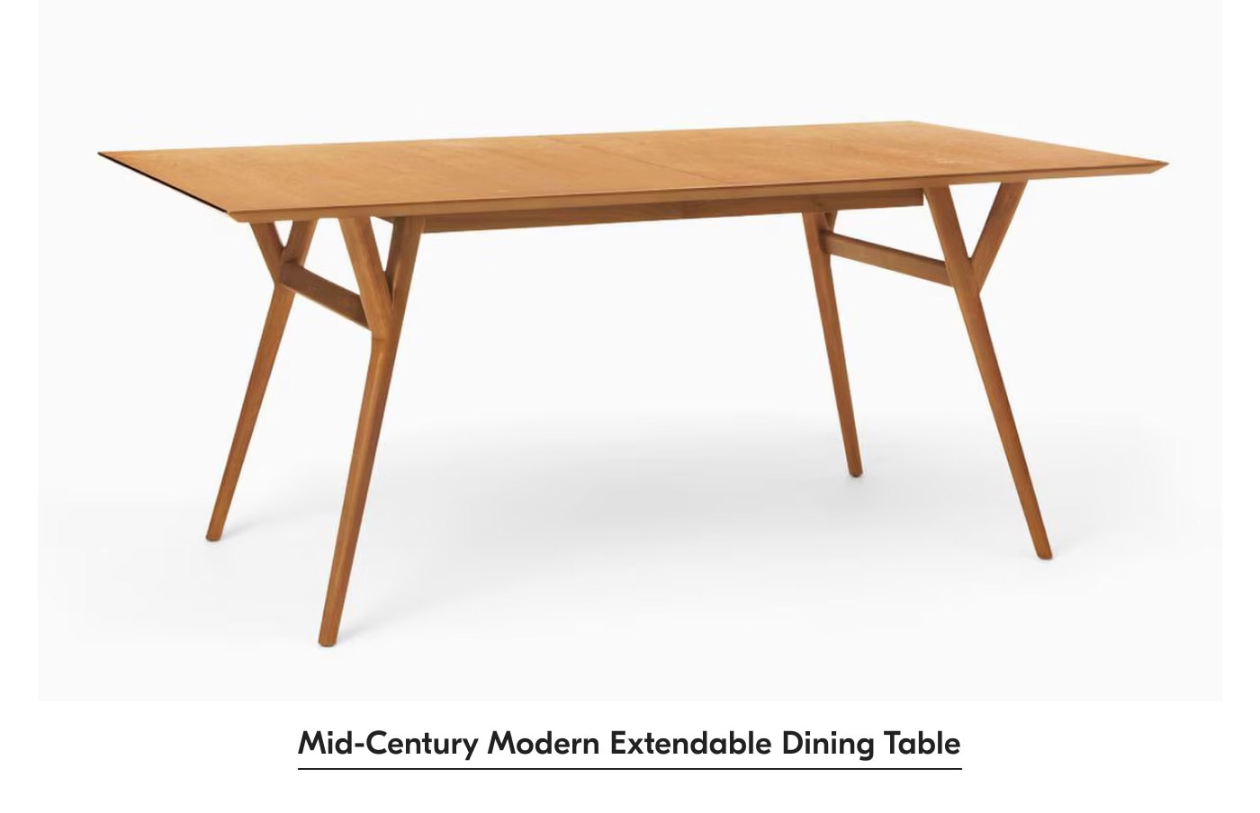 Mid-Century Modern Extendable Dining Table