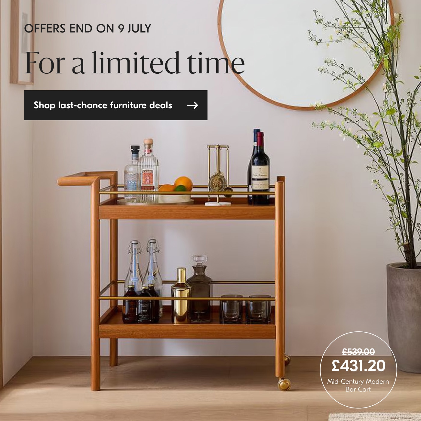 For a limited times - Shop last-chance furniture deals