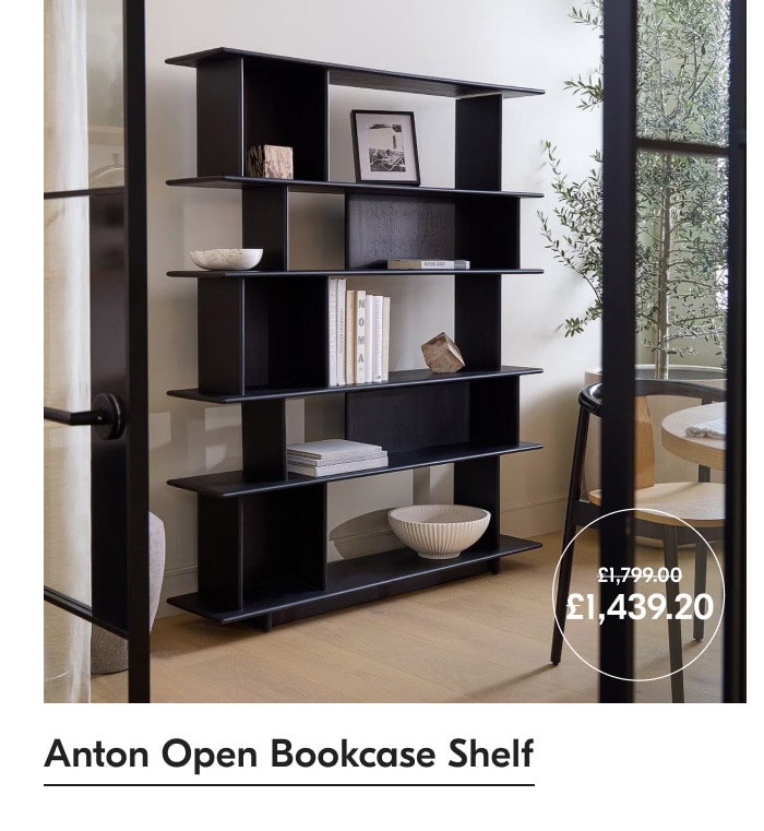 Anton Open Bookcase Shelf
