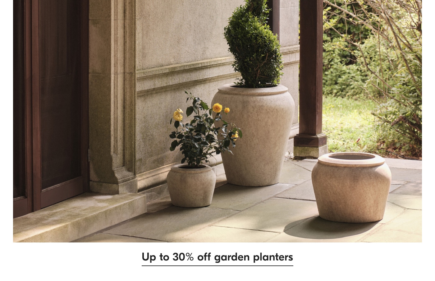 Up to 30% off garden planters