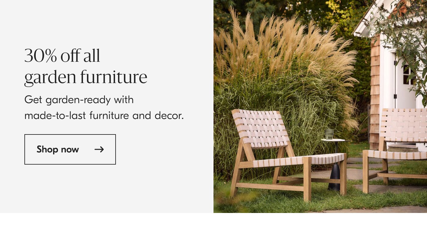 30% Off All Garden Furniture