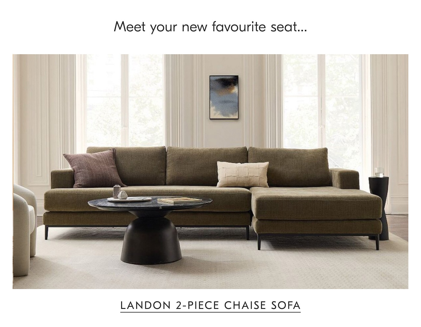 Landon 2-piece chaise sofa
