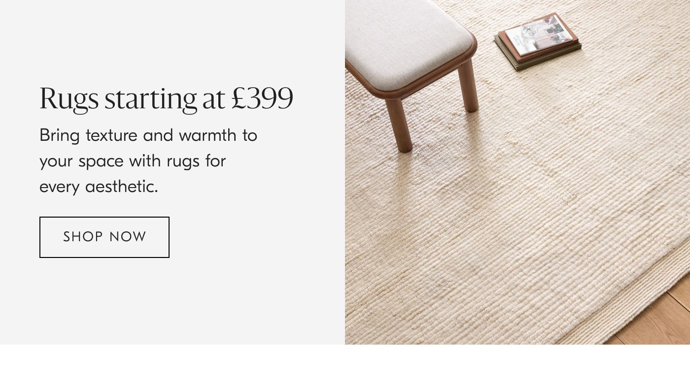 Rugs starteing at 399 - Shop now