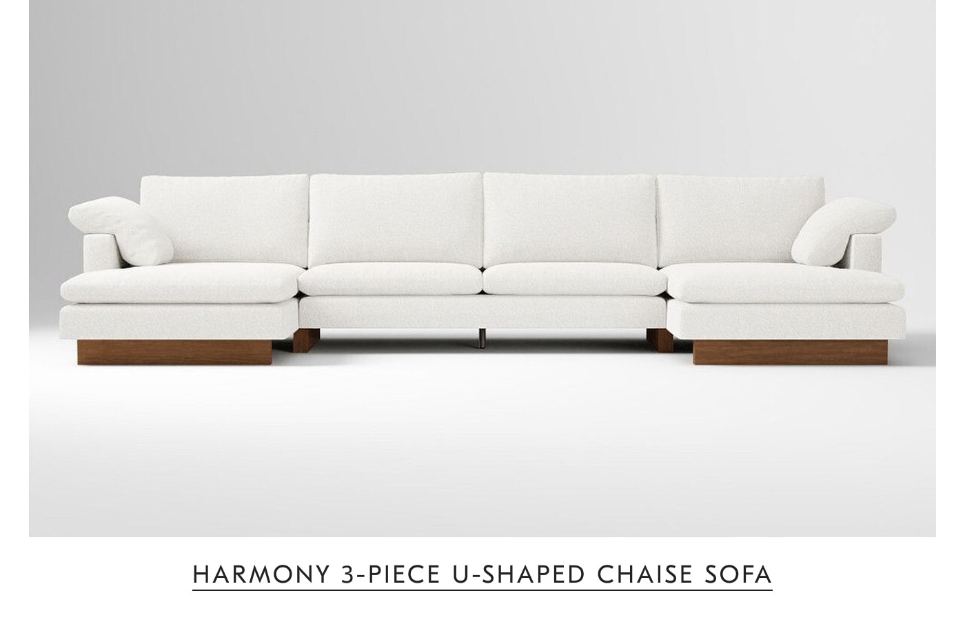 Harmony 3-Piece U-Shaped Chaise Sofa