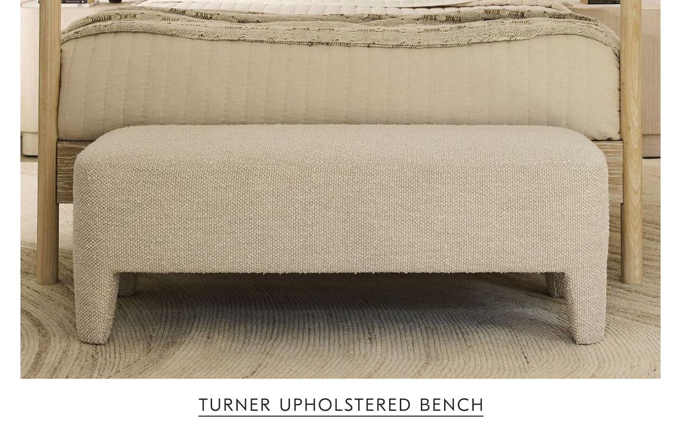 Turner upholstered bench