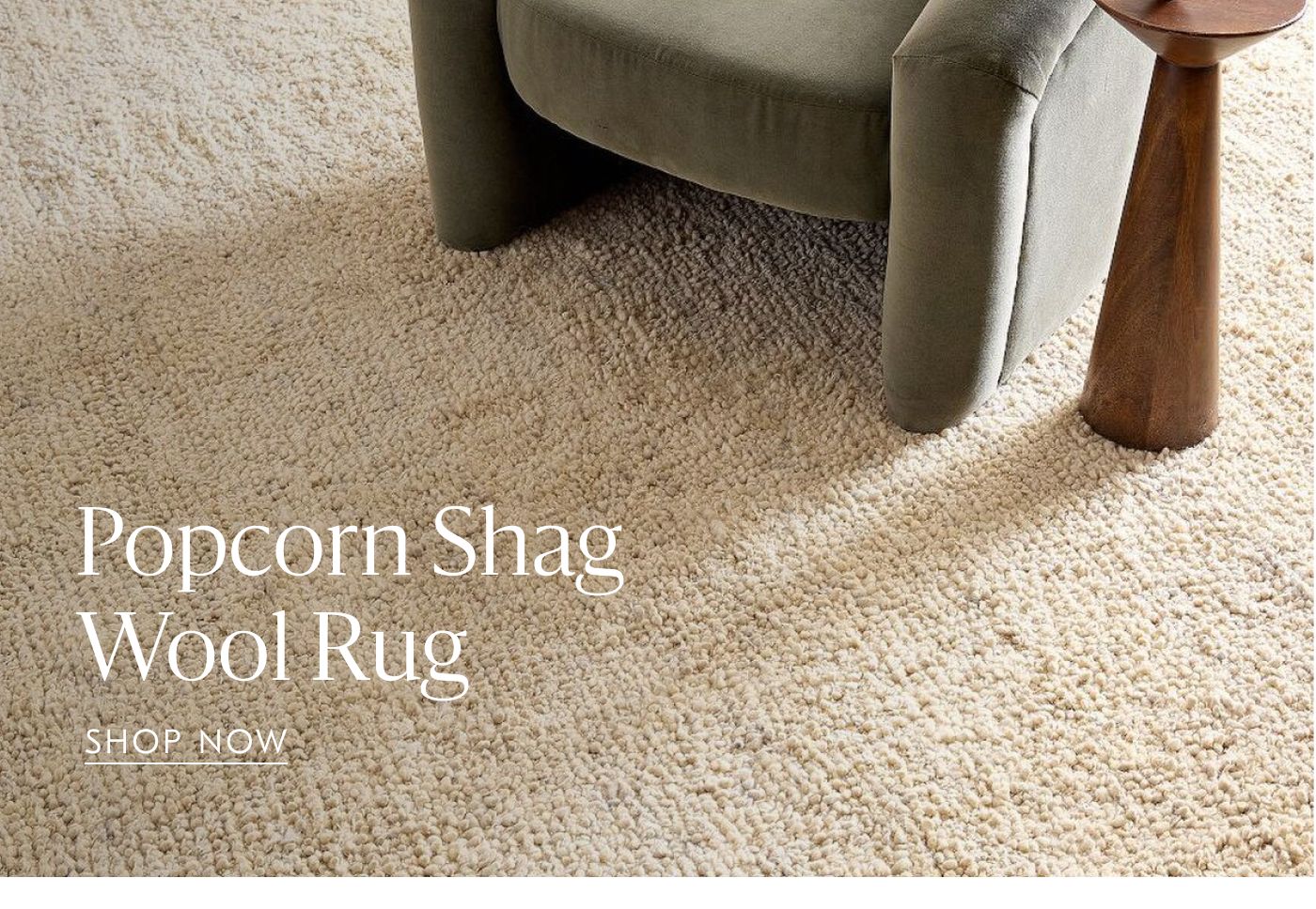 Popcorn Shag Wool Rug - Shop now