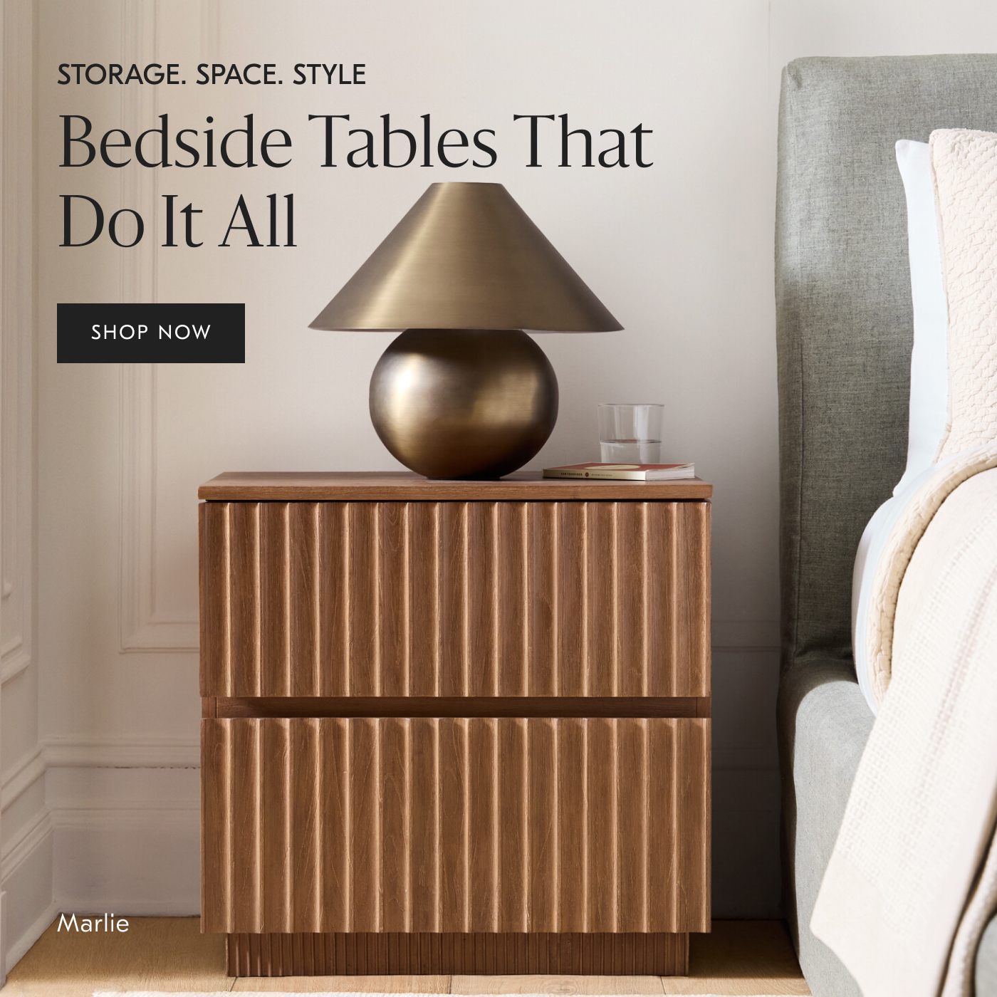 Bedside Tables That Do It All - Shop now