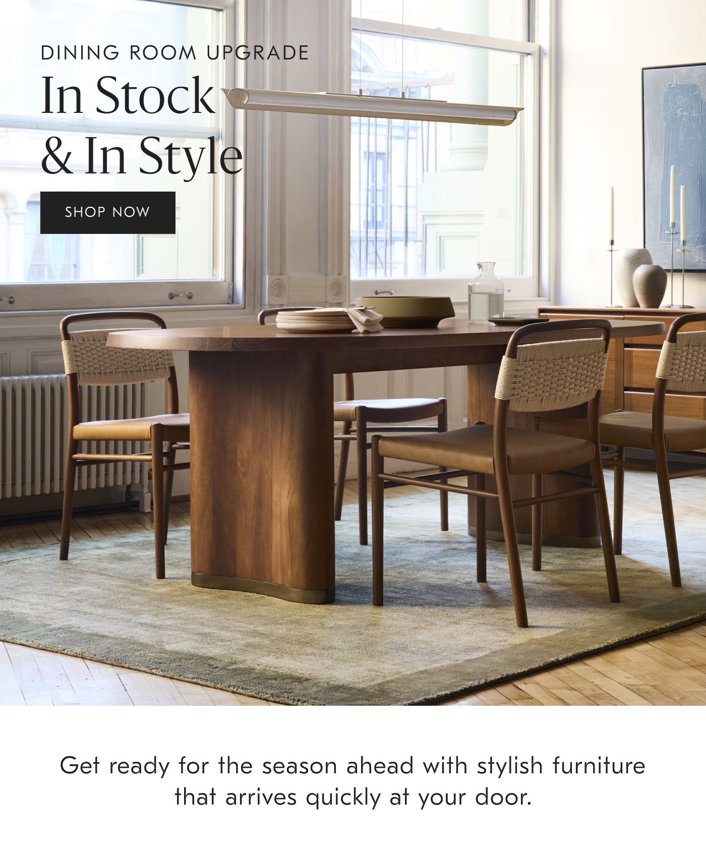 Dining room upgrade In Stock & In Style - Shop now