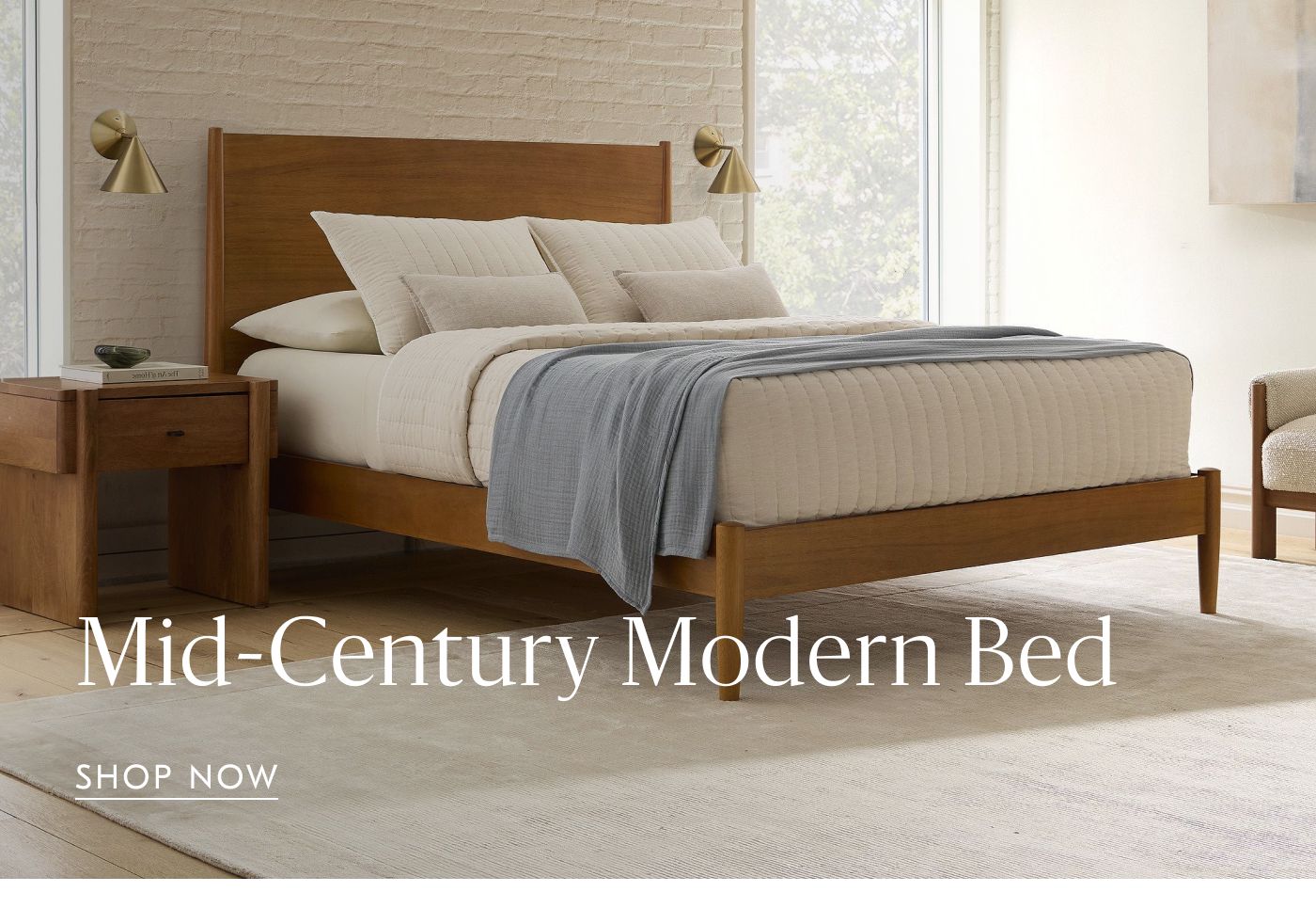Mid-Century Modern Bed