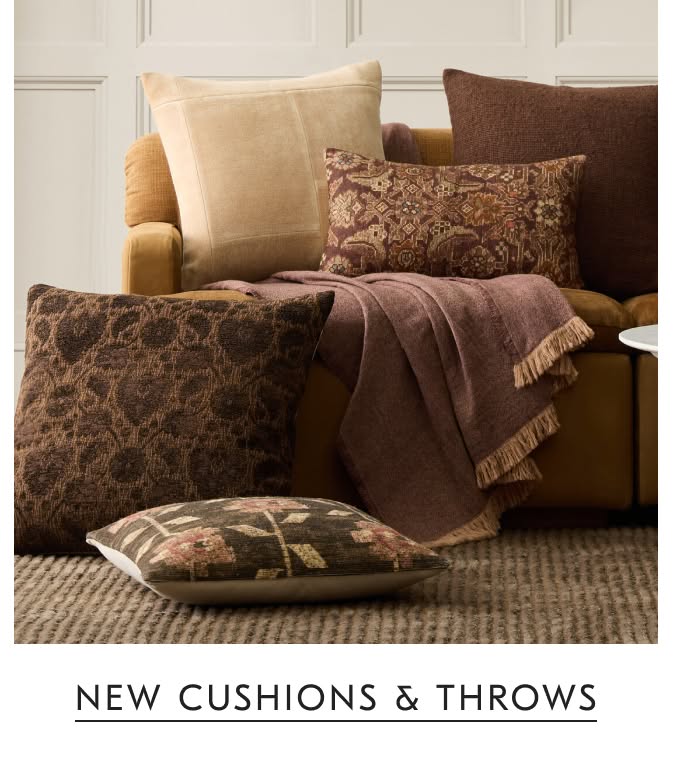 New cushions & throws