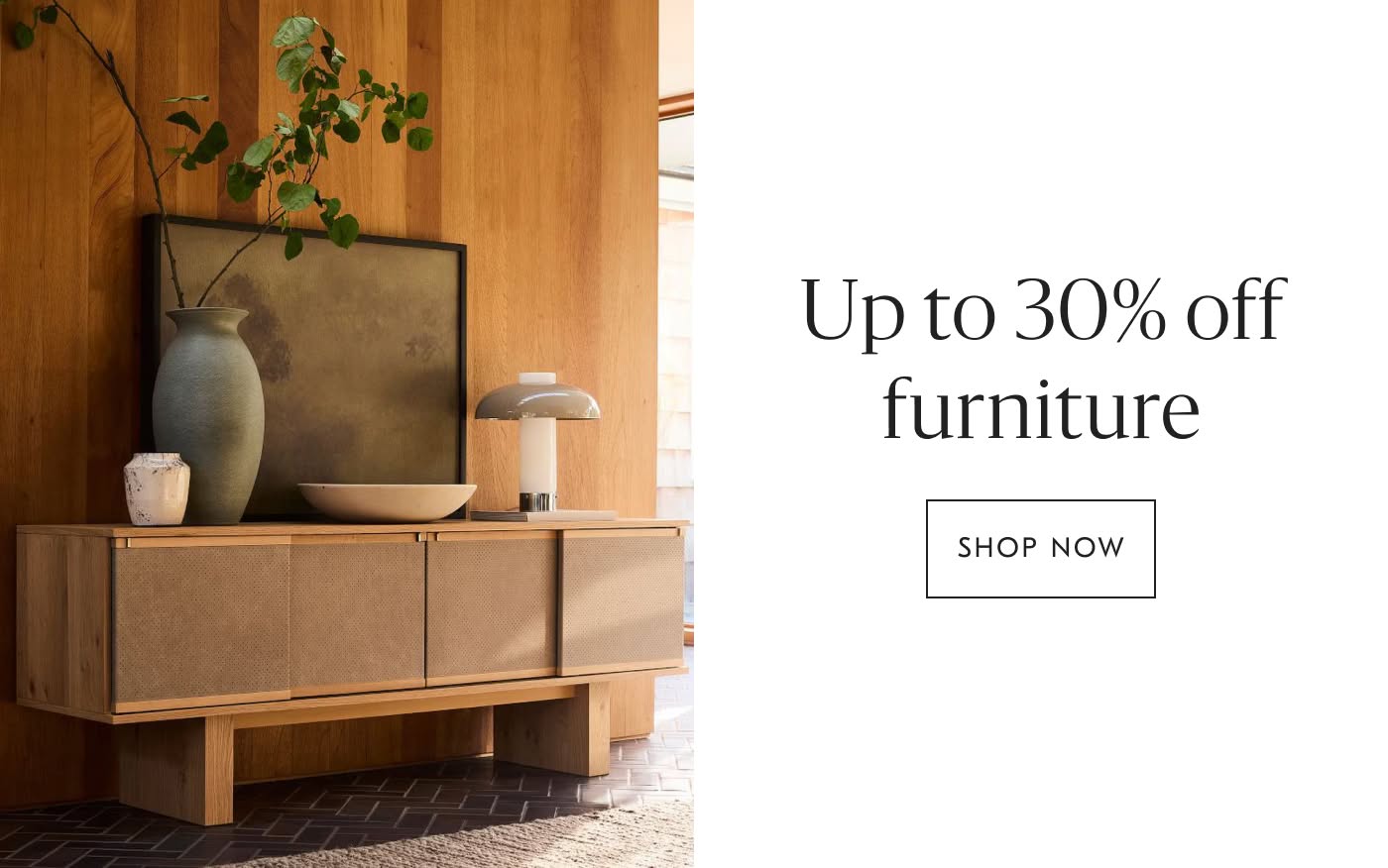 Up to 30% off furniture