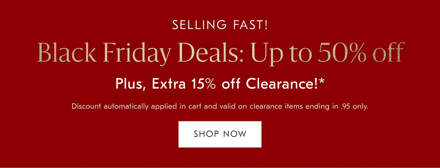 Black Friday Deals: Up to 50% off - Shop now