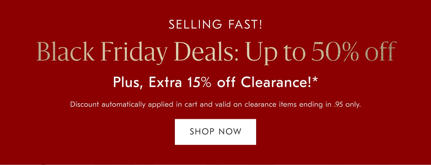 Black Friday Deals: Up to 50% off - Shop now
