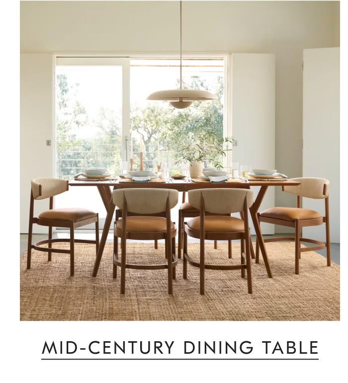 Mid-Century Modern Extendable Dining Table