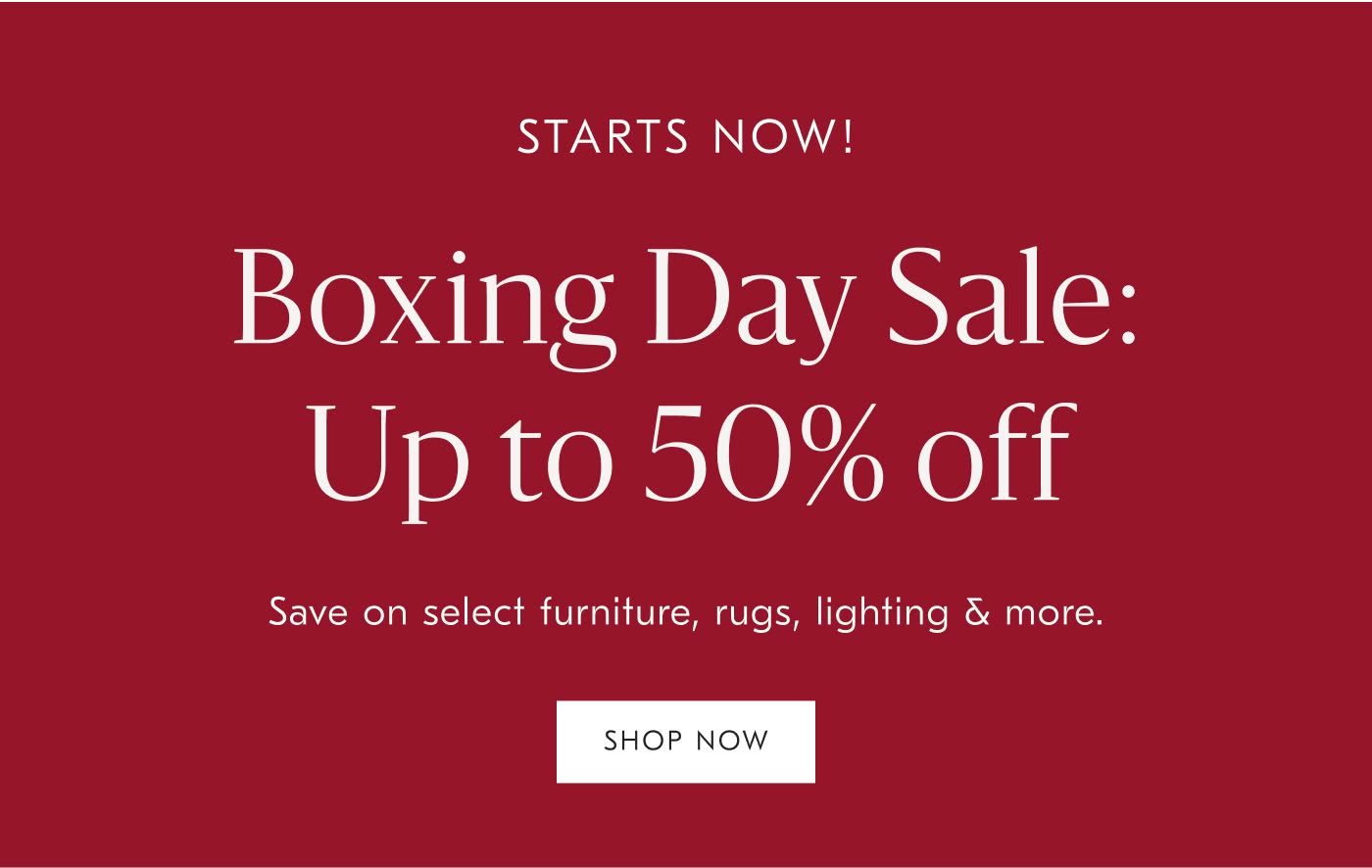 Boxing Day Sale: Up to 50% off