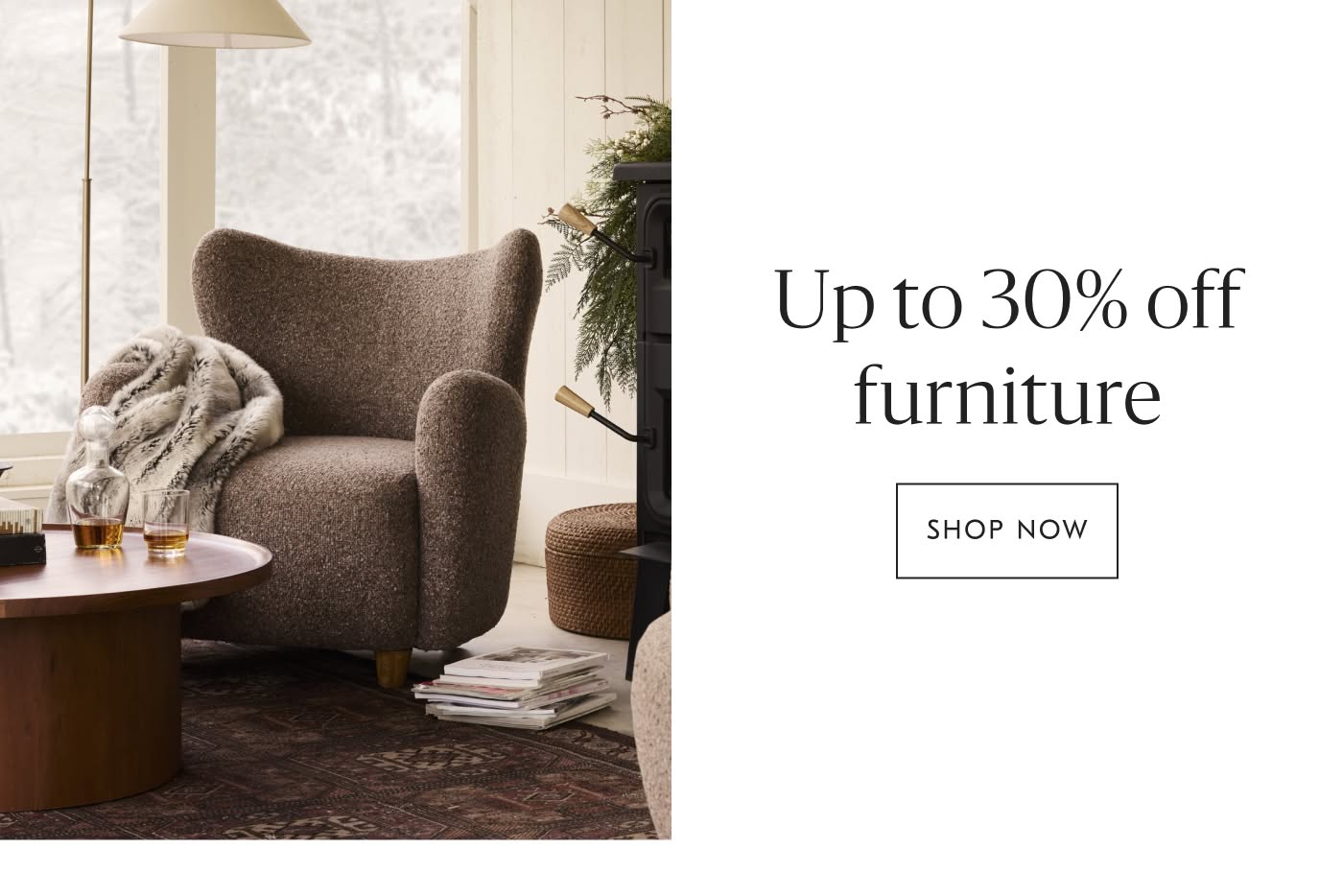 Up to 30% off furniture