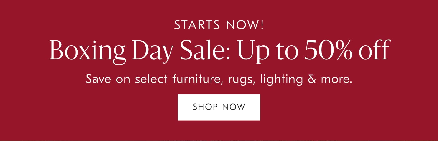 Boxing Day Sale: Up to 50% off