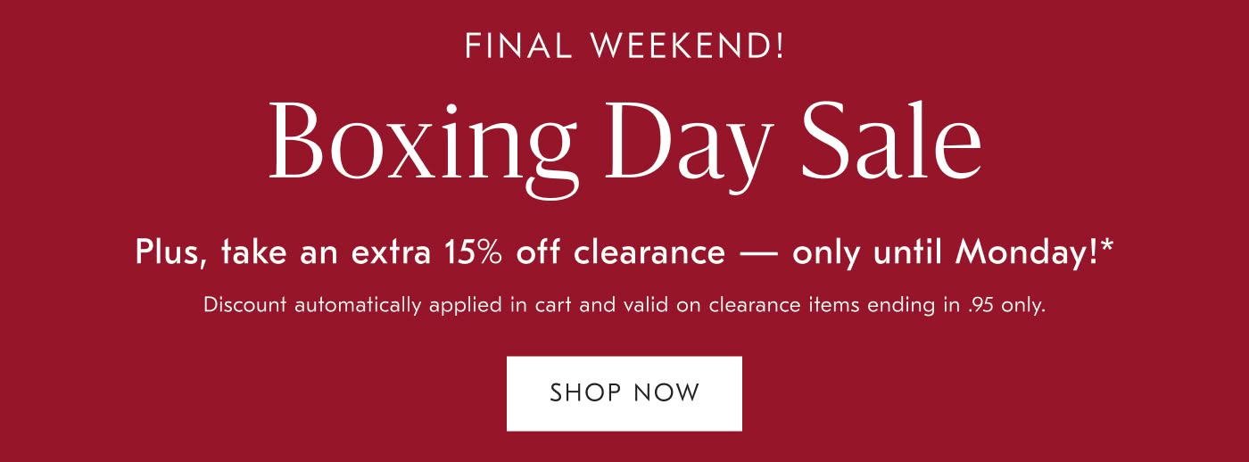 Boxing Day Sale