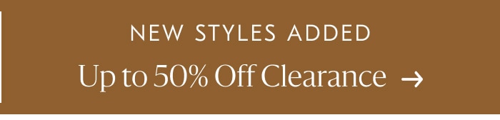 Up to 50% off Clearance
