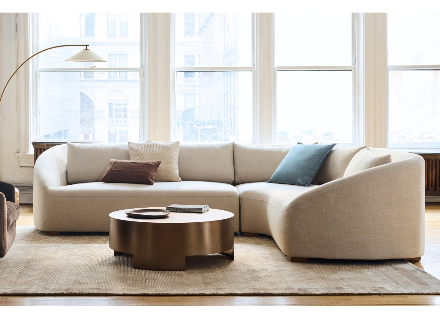 Aviana Wedge Chaise Sofa