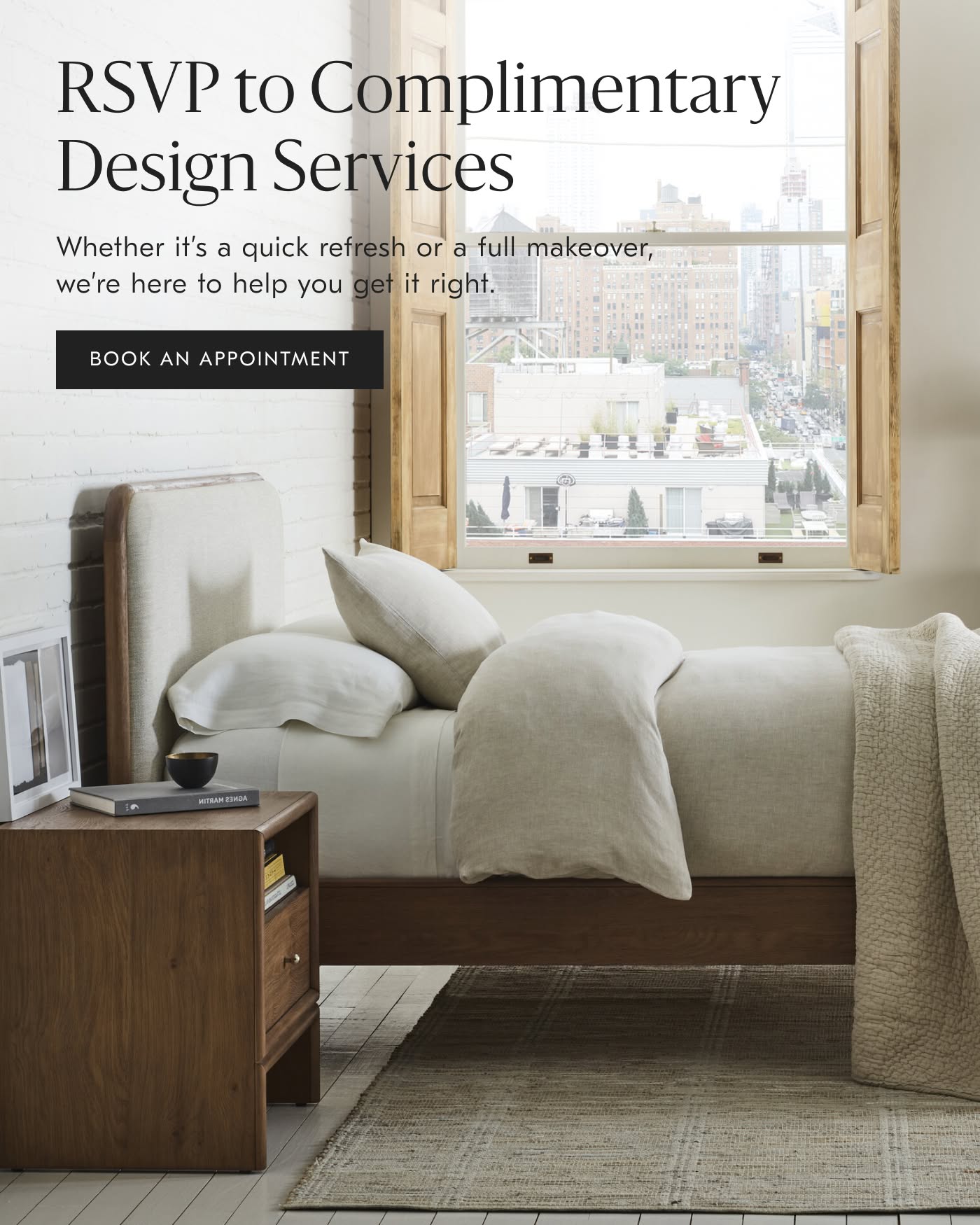 RSVP to Complimentary Design Services - Book an Appointment