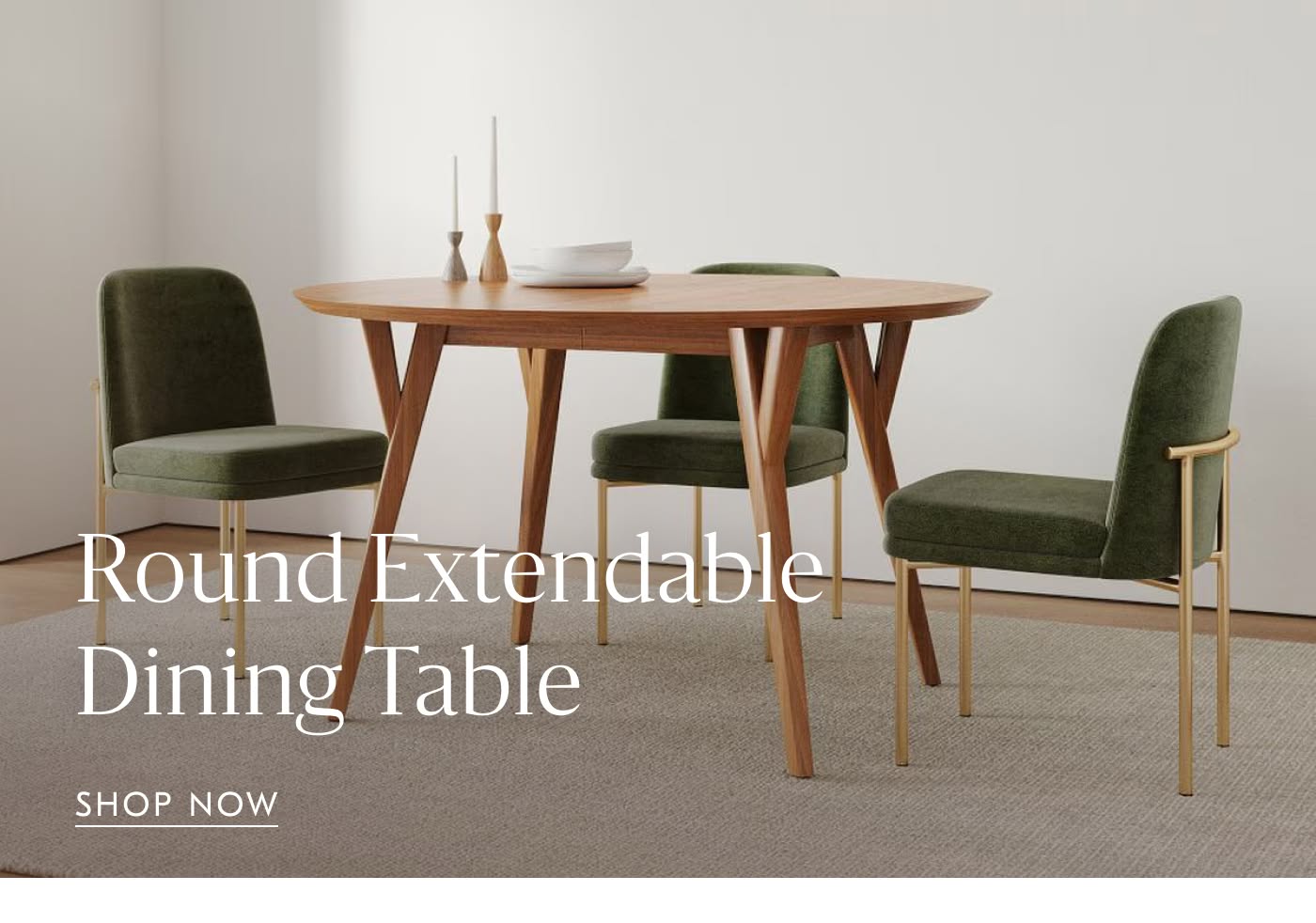 Round Extendable Dining Table - Shop Now