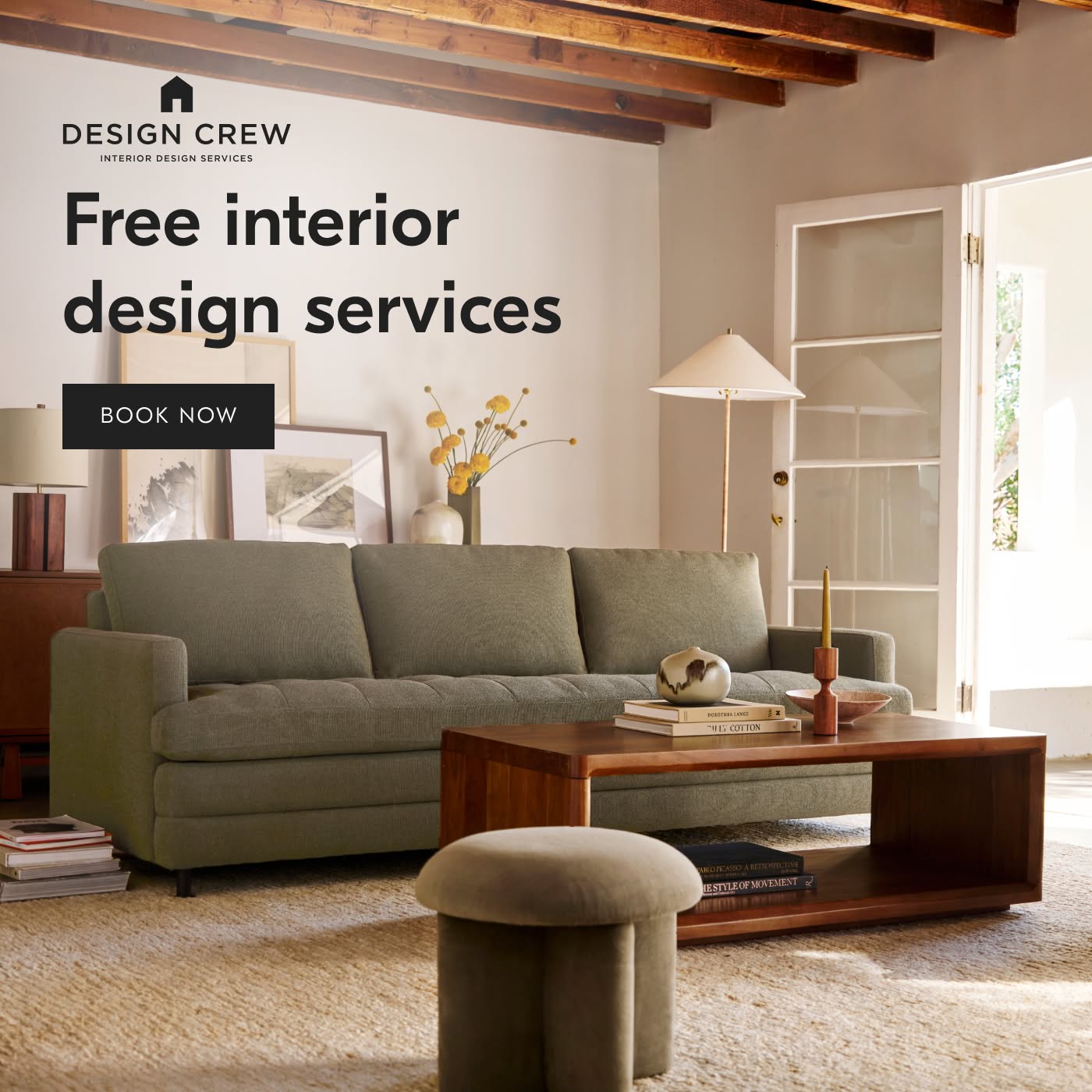 Free interior design services - Book Now