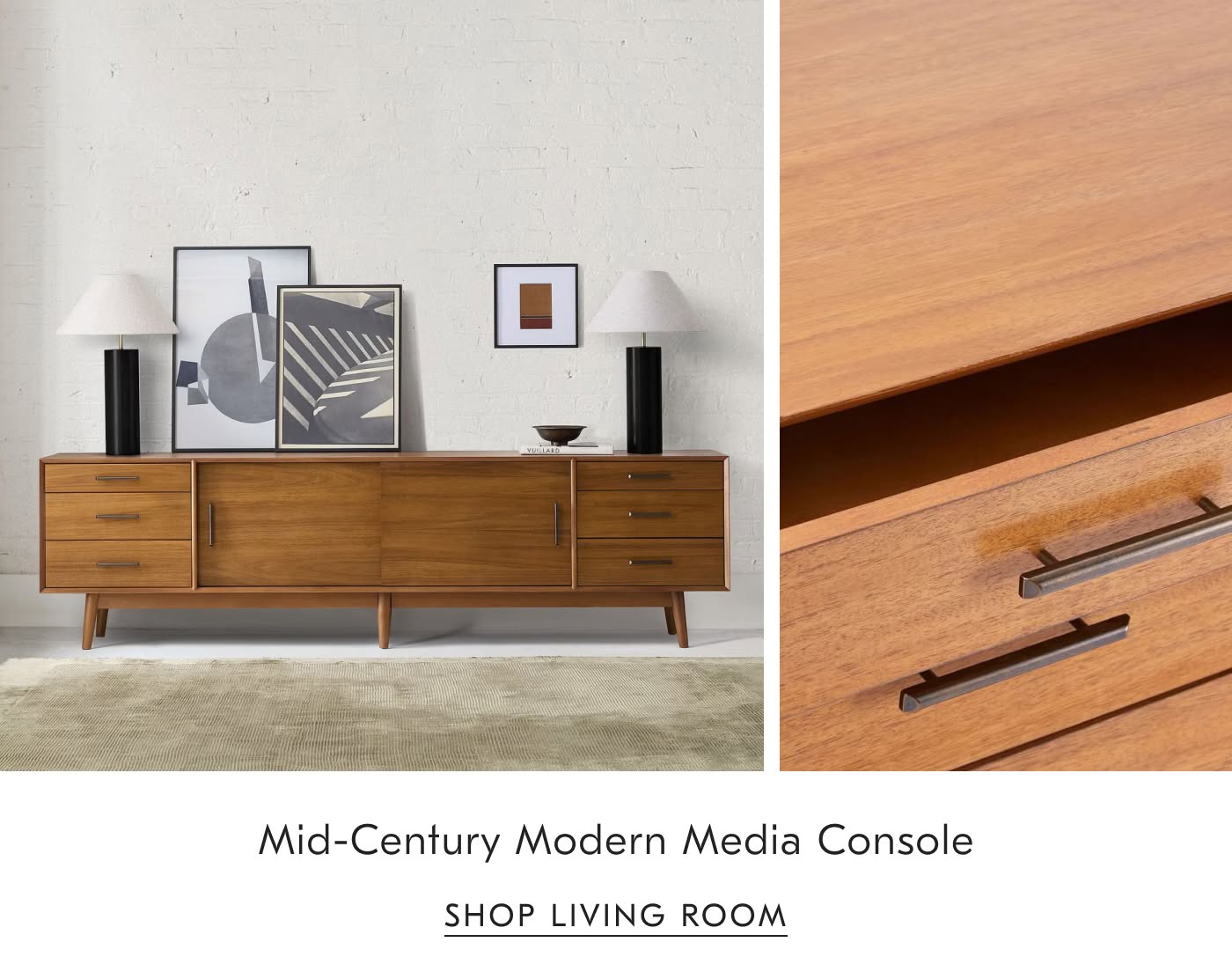 Mid-Century Modern Media Console - Shop Living Room