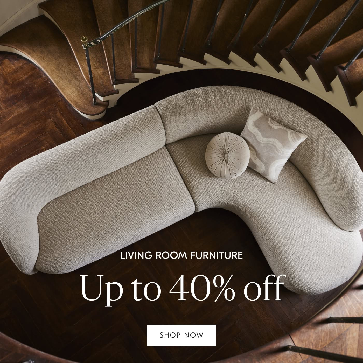 Up to 40% off Living Room Furniture - Shop Now