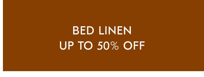 Bed Linen: Up to 50% Off