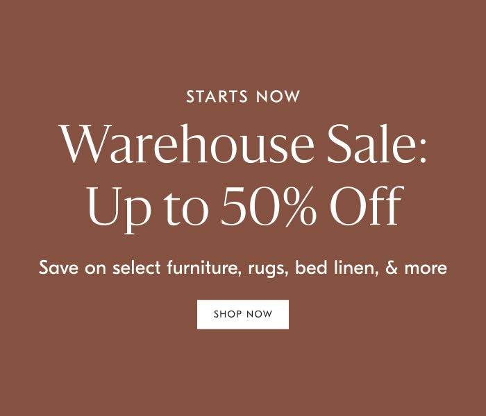 Warehouse Sale: Up to 50% Off
