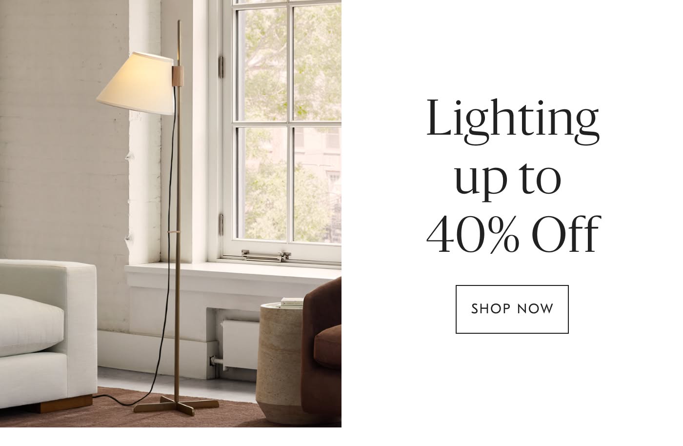 Up to 40% off Lighting - Shop Now